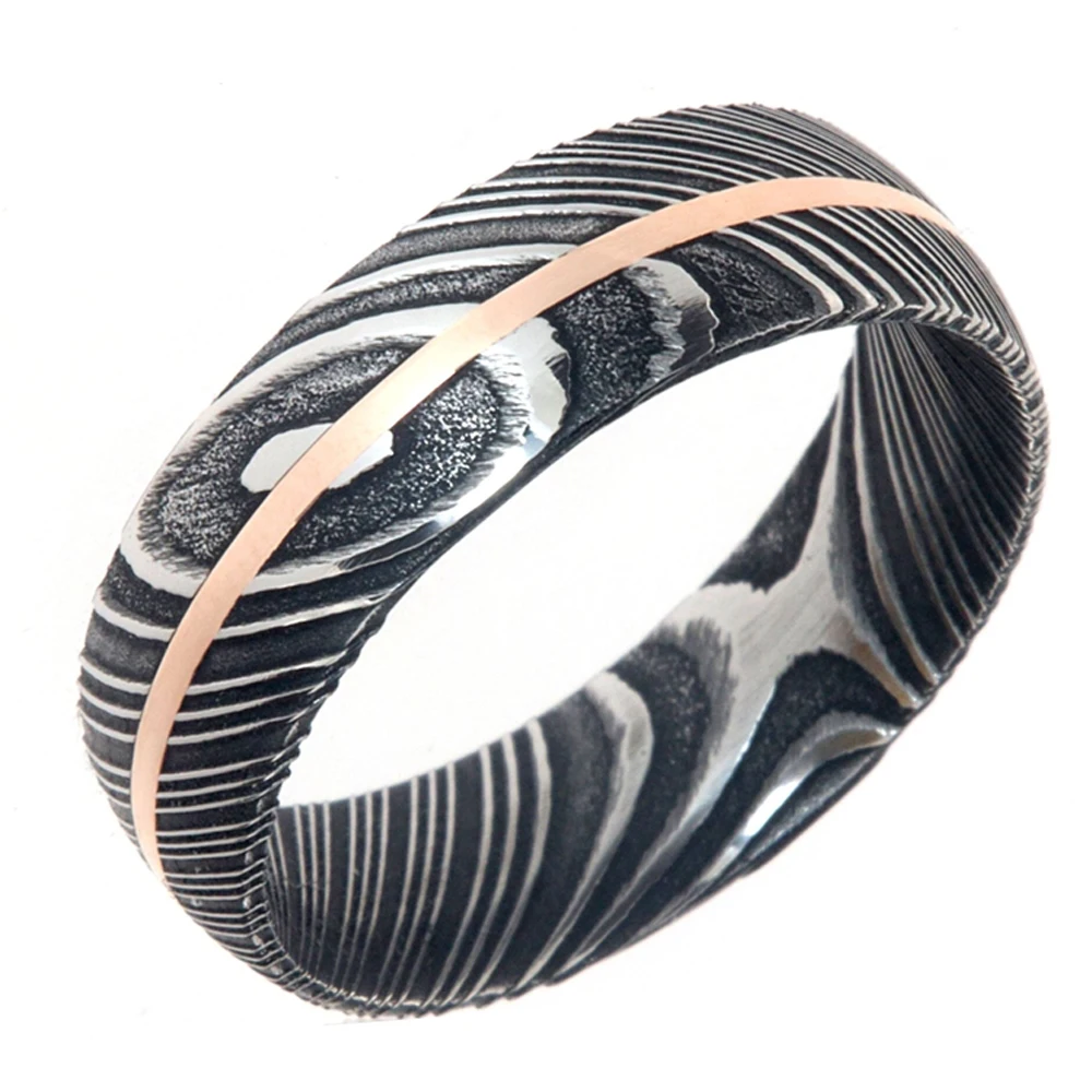 Best Selling 100% Top High Quality Custom Handmade Latest Model Damascus Steel Rings