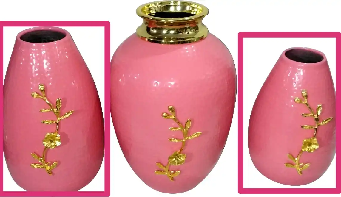 
Modern Flower Vase with multicolour texture enamel printing on it a perfect decorative item in flower vasebestsellers decor item 