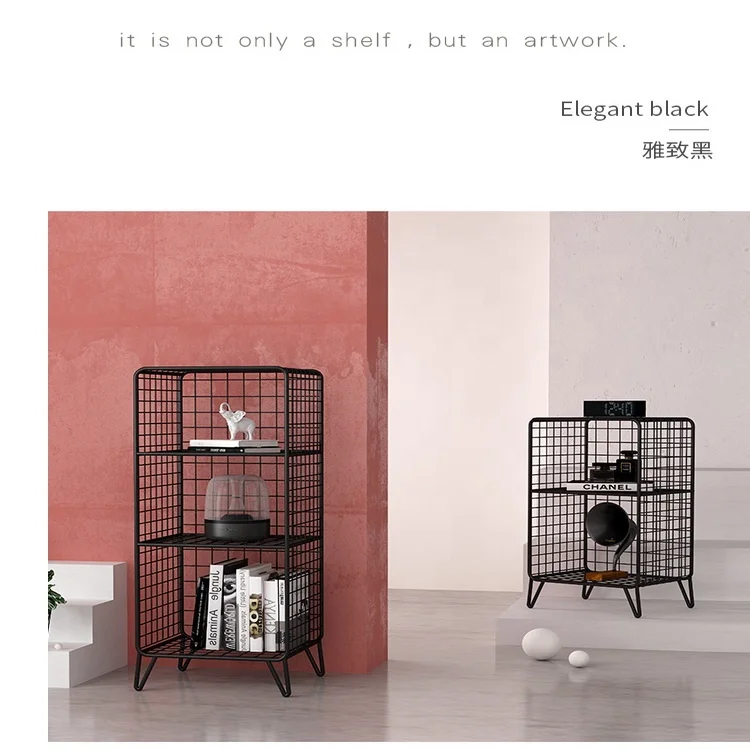 living room furniture metal shelf metal storage rack modern design in stock small packing for cheap delivery