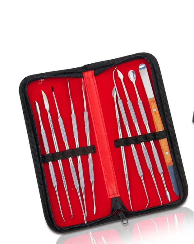 Медицинское стоматологическое лабораторное оборудование высокого качества набор инструментов для резьбы по воску хирургический стоматолог скульптурные ножи 10 шт.