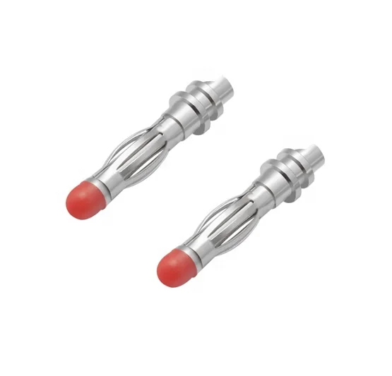 ECG banana conector 4mm banana plug with insulation cap gold or nickle plating copper contactor for medical devices