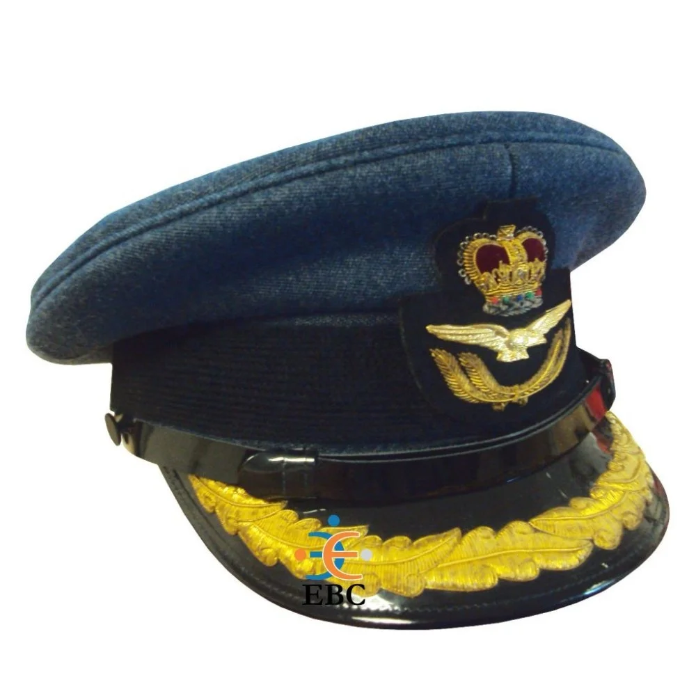 Wholesale Ceremonial Red Band Uniform Cap OEM Marching Band Ceremonial Uniform Accessories Hat Peaked Cap