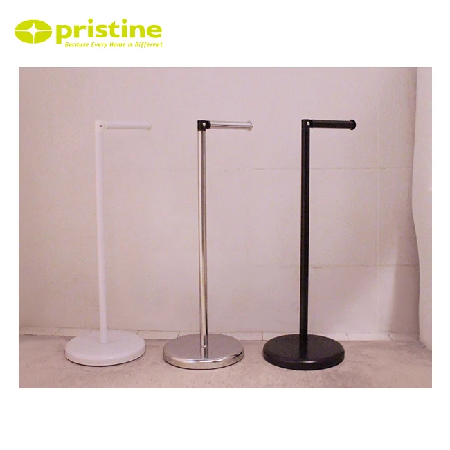 Free Standing Toilet Tissue Paper Roll Holder | Taiwan | Black White Chrome | freestanding | Bathroom | Rack