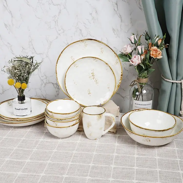 2021 New Design Dinnerware Harmonica Spain Set Bird Dinnerware Sets