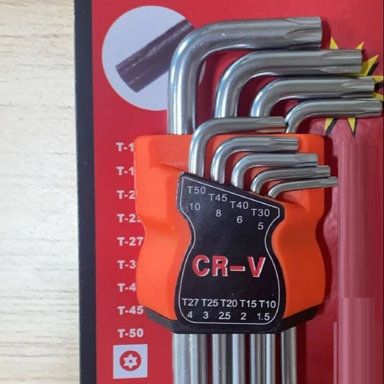 hexagonal torx wrench with lengthened rice type