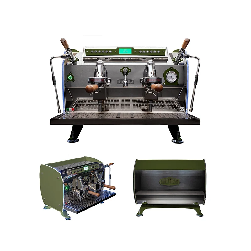 
Professional Coffee Machine MULTIBOILER Apollo Military Green Italian design Available for Sale 