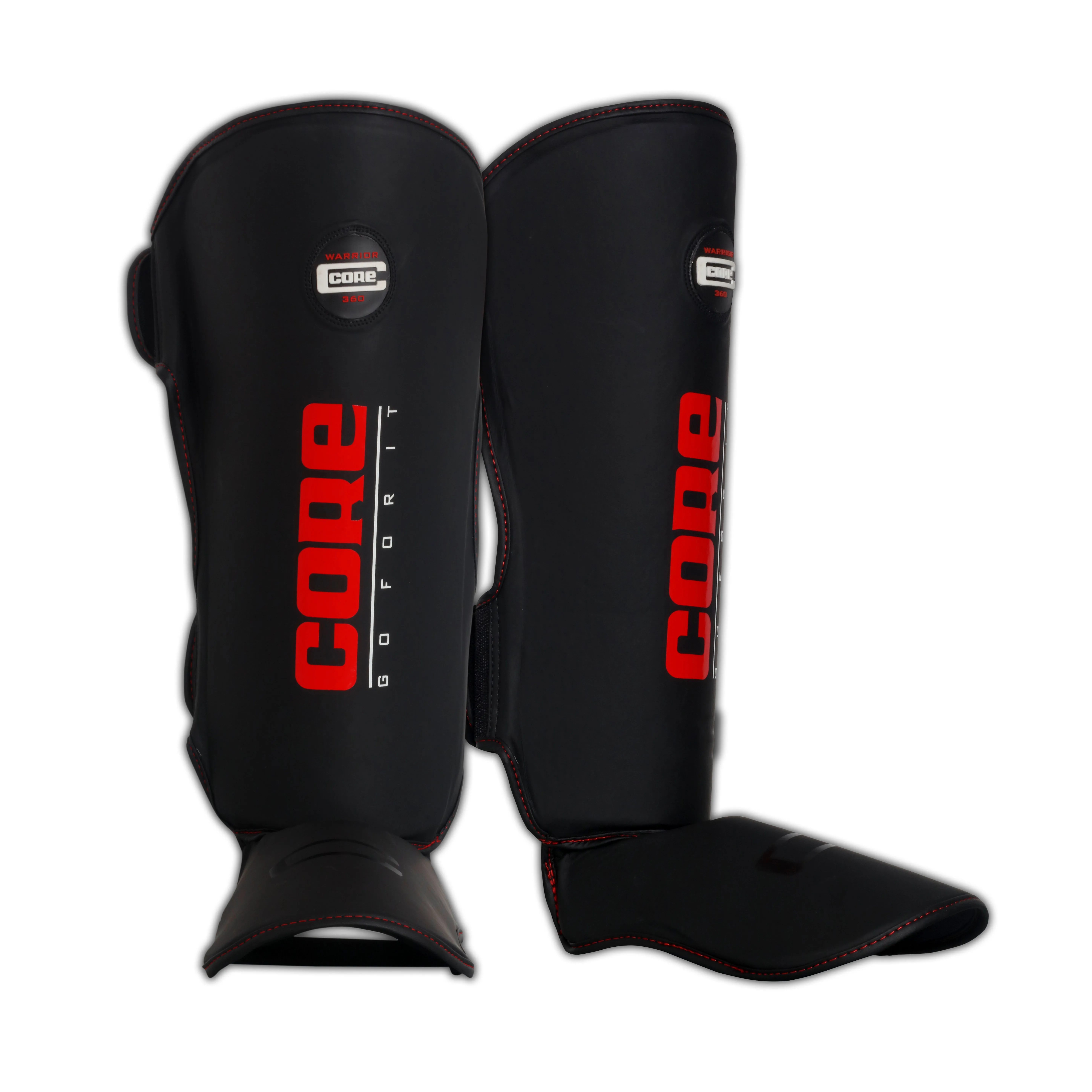 Karate Shin Guards Adults Kids and Kick Boxing Full Foot Protection Taekwondo Muay Thai Pads.