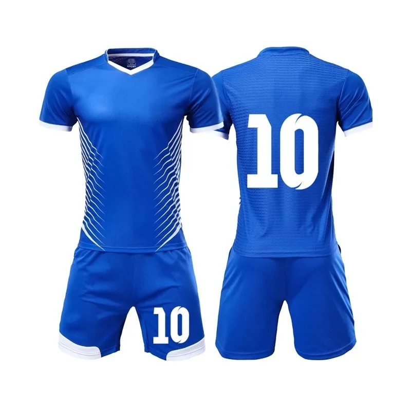 
2021 New Football Kits Adult Soccer Sets Jersey Uniforms Men Football Training Uniforms Black Polyester Sports Wear Short Sleeve 