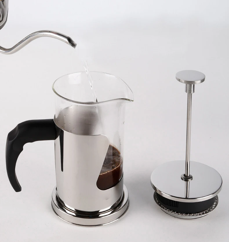 Wholesale 2021 New Style Stay Hot Glass Travel Stainless Steel French Press Coffee Maker
