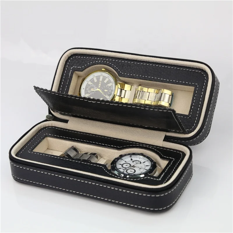8 slots leather watch zipper case flat watch box pocket watch case watch pouch Manufacturer Winx Foshan,Guangdong,China Supplier