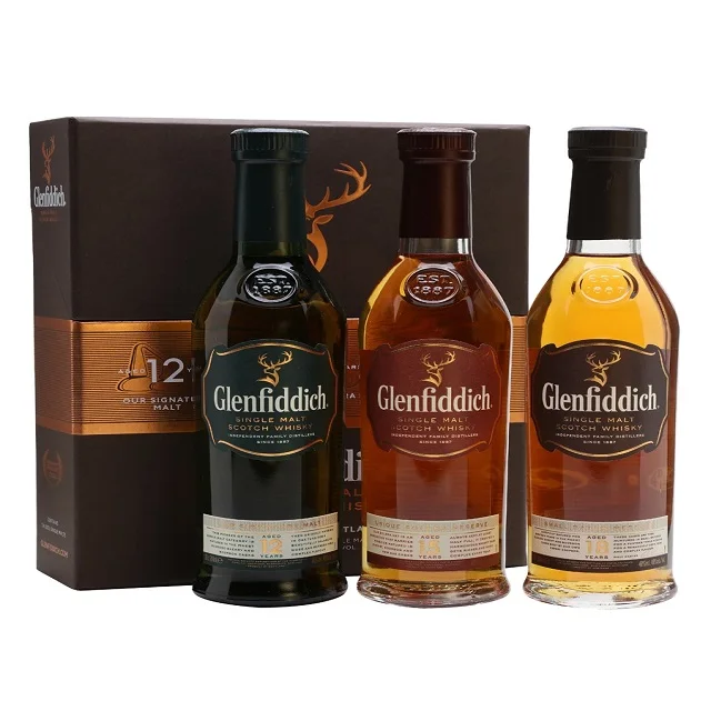 Glenfiddich Scotch Whisky 12, 15, 18 years old