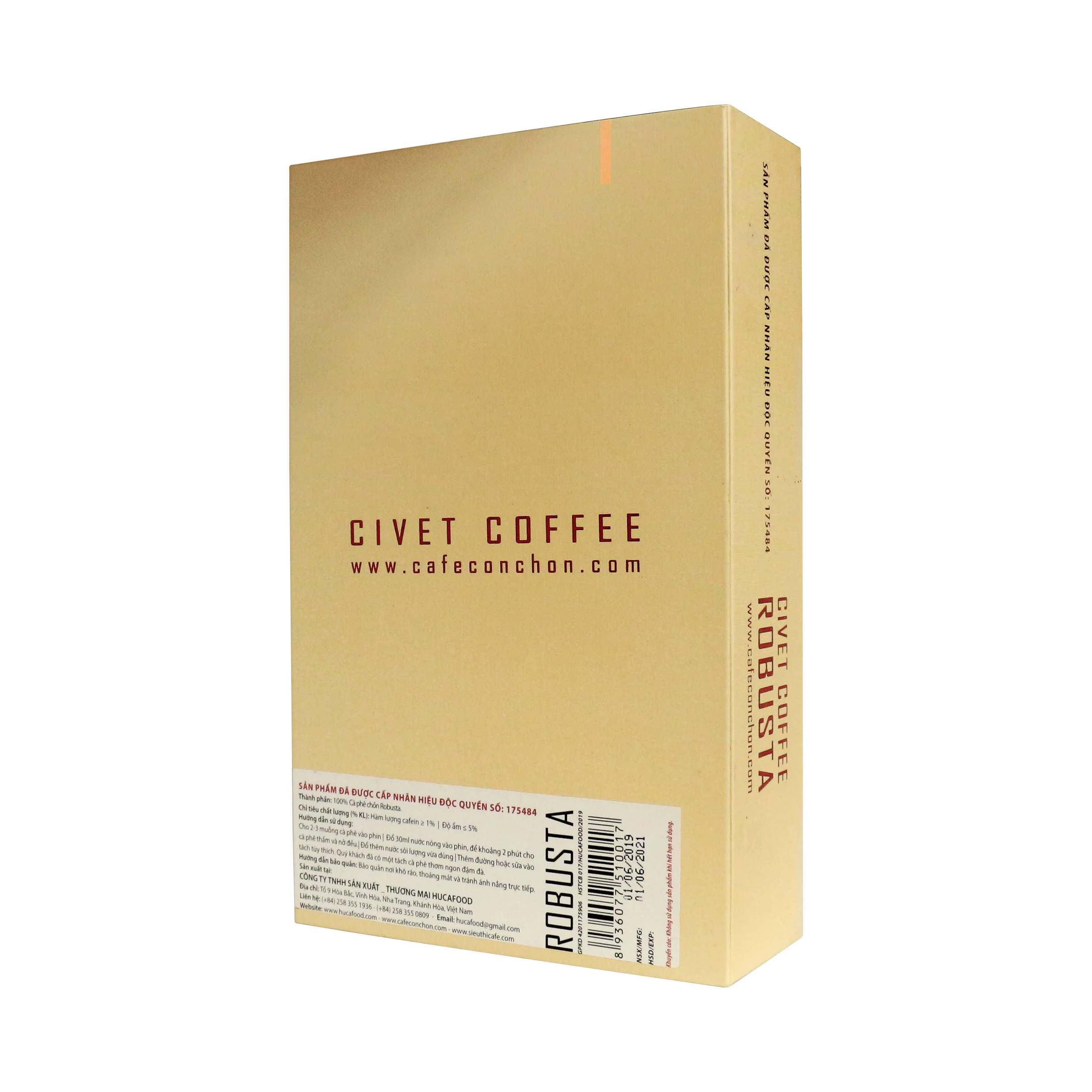 Высококачественный растворимый кофе Civet Robusta-Средне жареный-высококачественный из Вьетнама