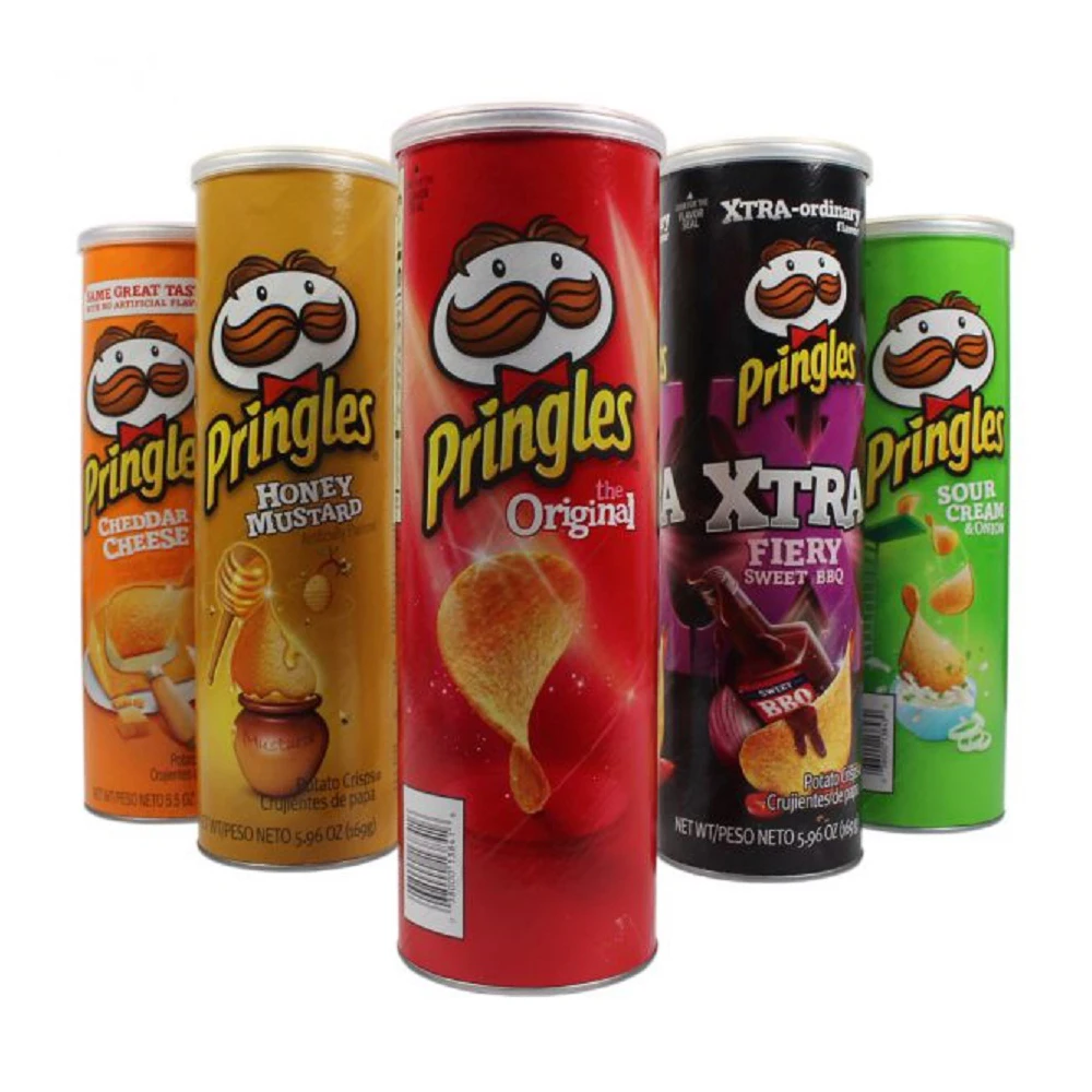 Pringles Potato Chips canned puffed food snack potato chips exotic snack potato chips