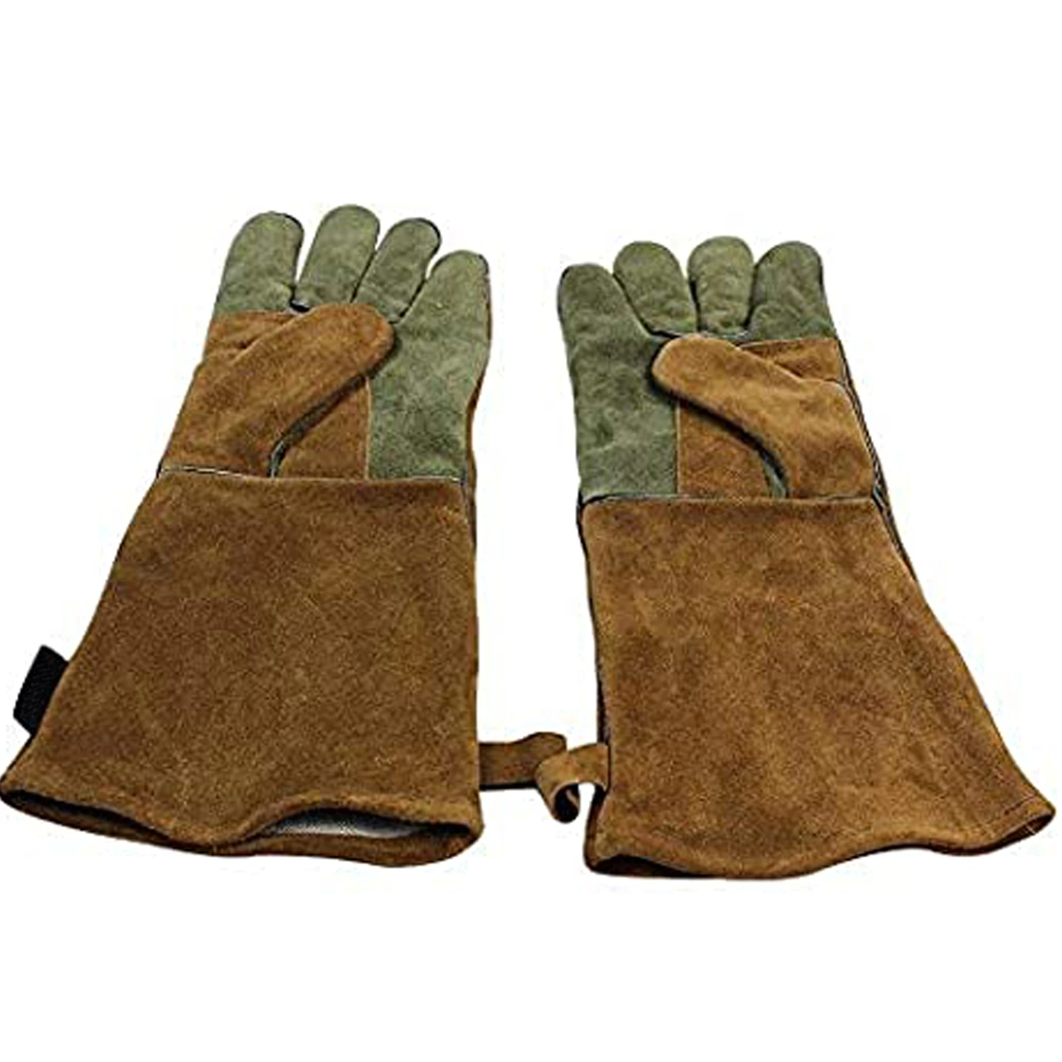 PK new arrival 2022 Workplace Heavy Duty Welding Gloves Pure Leather Heat & Fire Resistant Forge made cow split leather