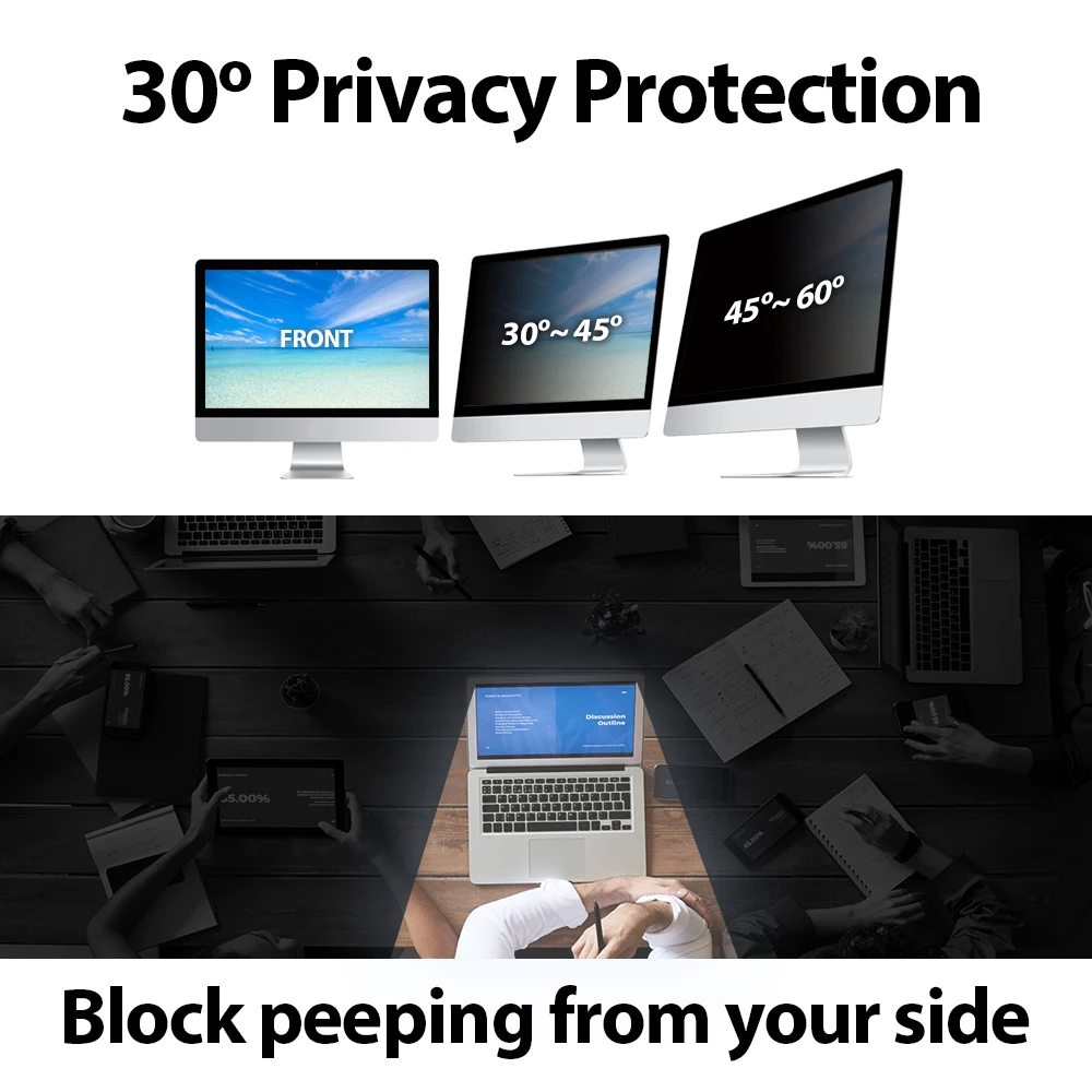privacy protection for monitor_Privacy Screen Protection Filter Healing Shield Widescreen Monitor [Blue-Light] [Anti-Glare]