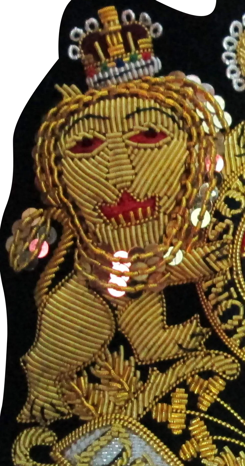 Personalized Cheap Custom Made Family Embroidered Crest Emblem Wool Cloth with Sequins Magnetic Feature Available Factory Price