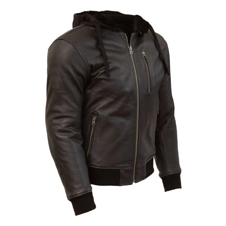 Мужская кожаная куртка для байкеров потертая парка из натуральной шкуры ягненка мужская
