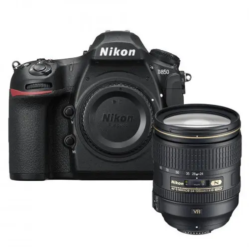 Высококачественная Новая цифровая зеркальная камера Nikkon D850 с комплектом объективов 24-200 мм-в наличии черный цвет
