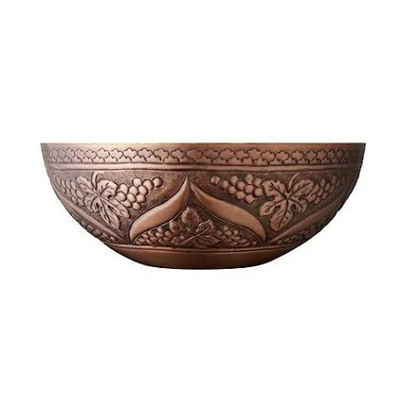 Superior Quality Black Color Copper Foot Spa Pedicure/Manicure Bowl With Half Cover At Affordable Price
