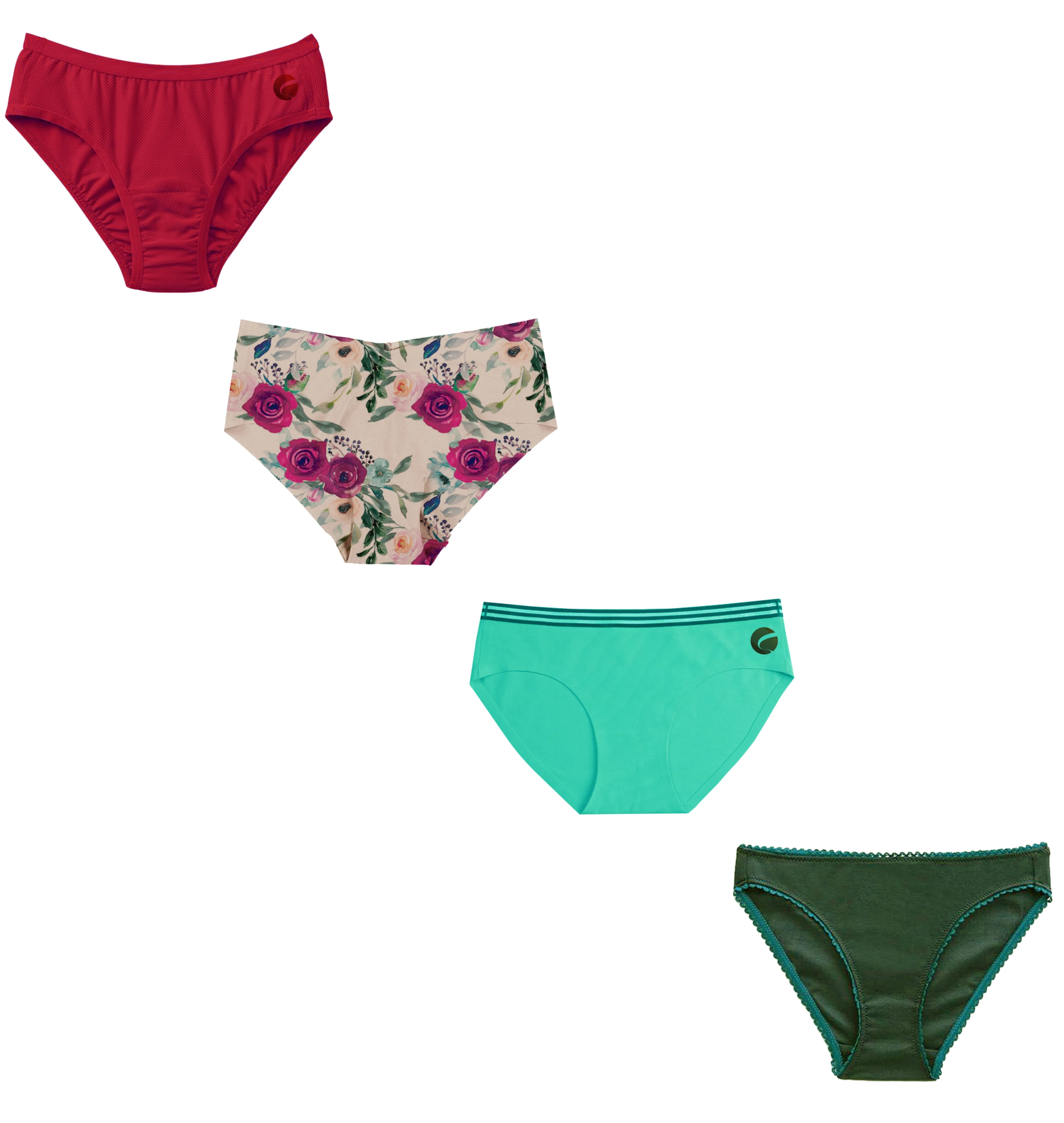 Fitness women comfortable panties for girls in cotton customs