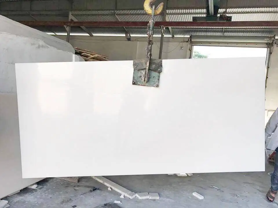 Best price !!! High quality crystal white marble tiles (code SL 132)
