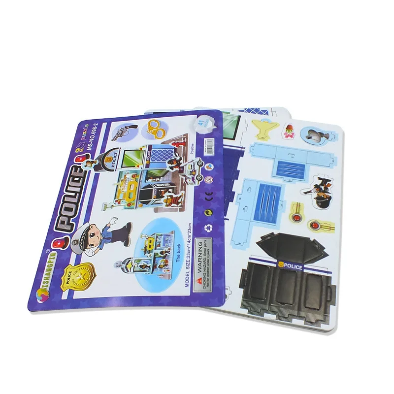 
Wholesale New Design High Quality Children Educational DIY Paper Craft Toy and Practical 3D Jigsaw Puzzle For Kids 