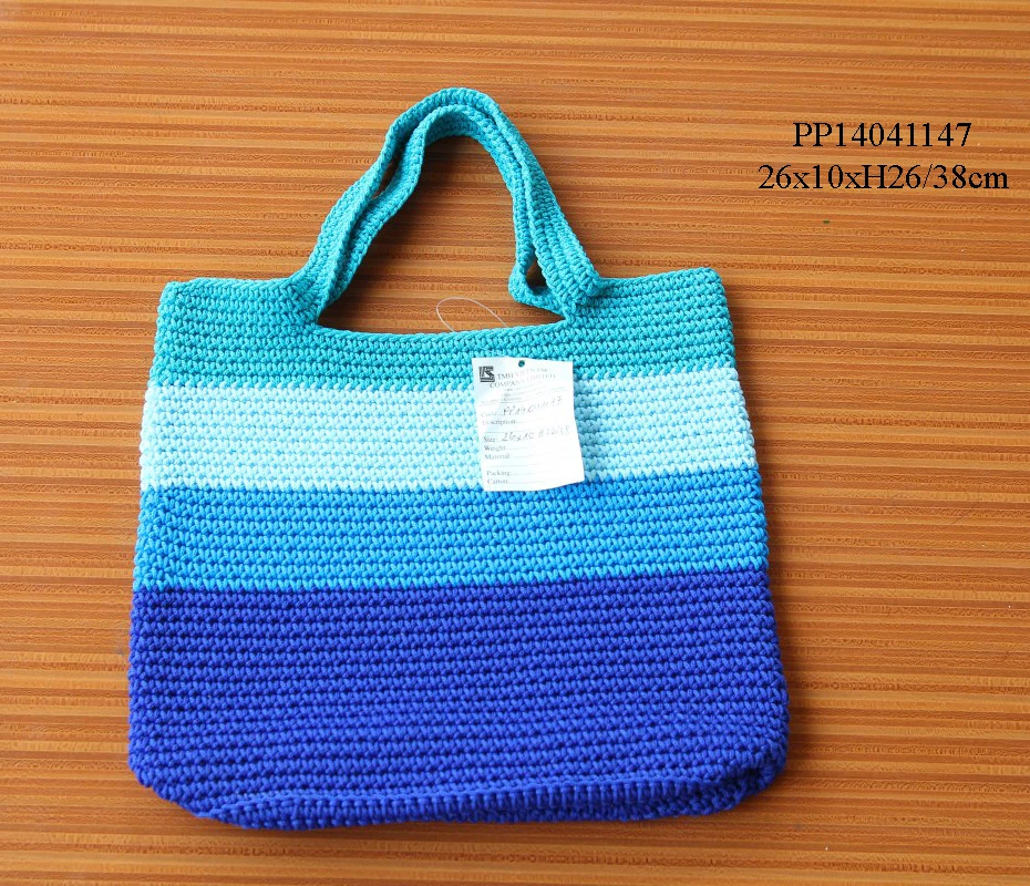 Wholesales PP Crochet Yarn Bag Crochet Yarn Tote Bag Women Hand Bags