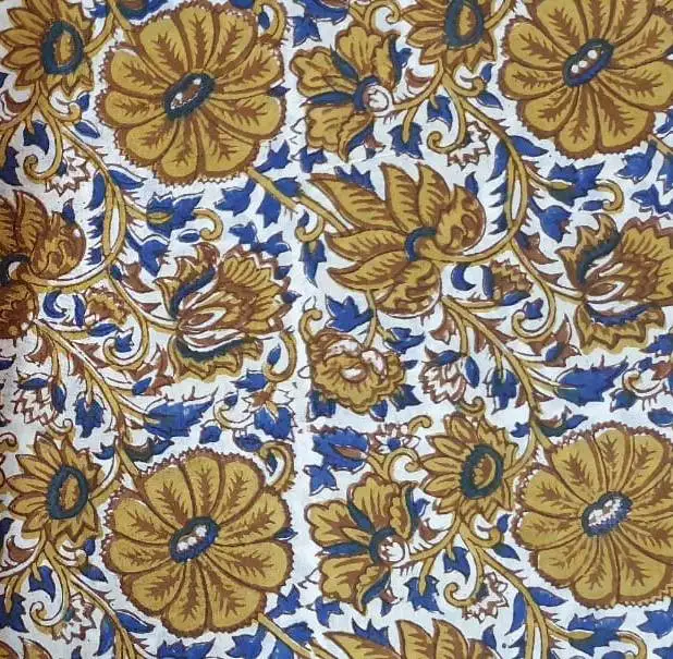 Top Quality Indian Manufacturer Jaipuri Block Print Pure Cotton Fabric Home Textile Fabric Bedding Pillow Cover Bag Fabric