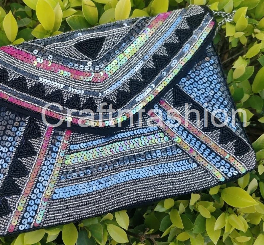 Designer clutch purses-Wholesale Beaded Clutches- Handmade beaded clutches - Hollywood fashion