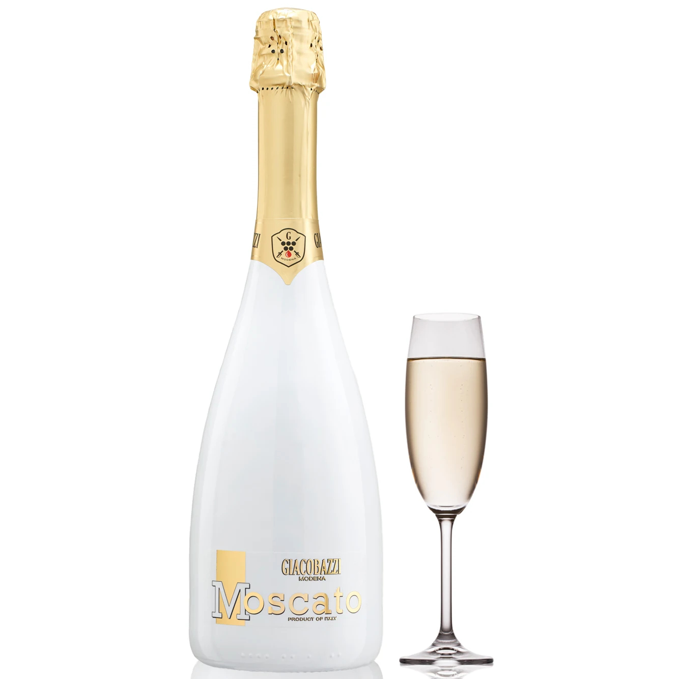 Italian made high quality sparkling wine Spumante Moscato Bianco 75cl ready to export