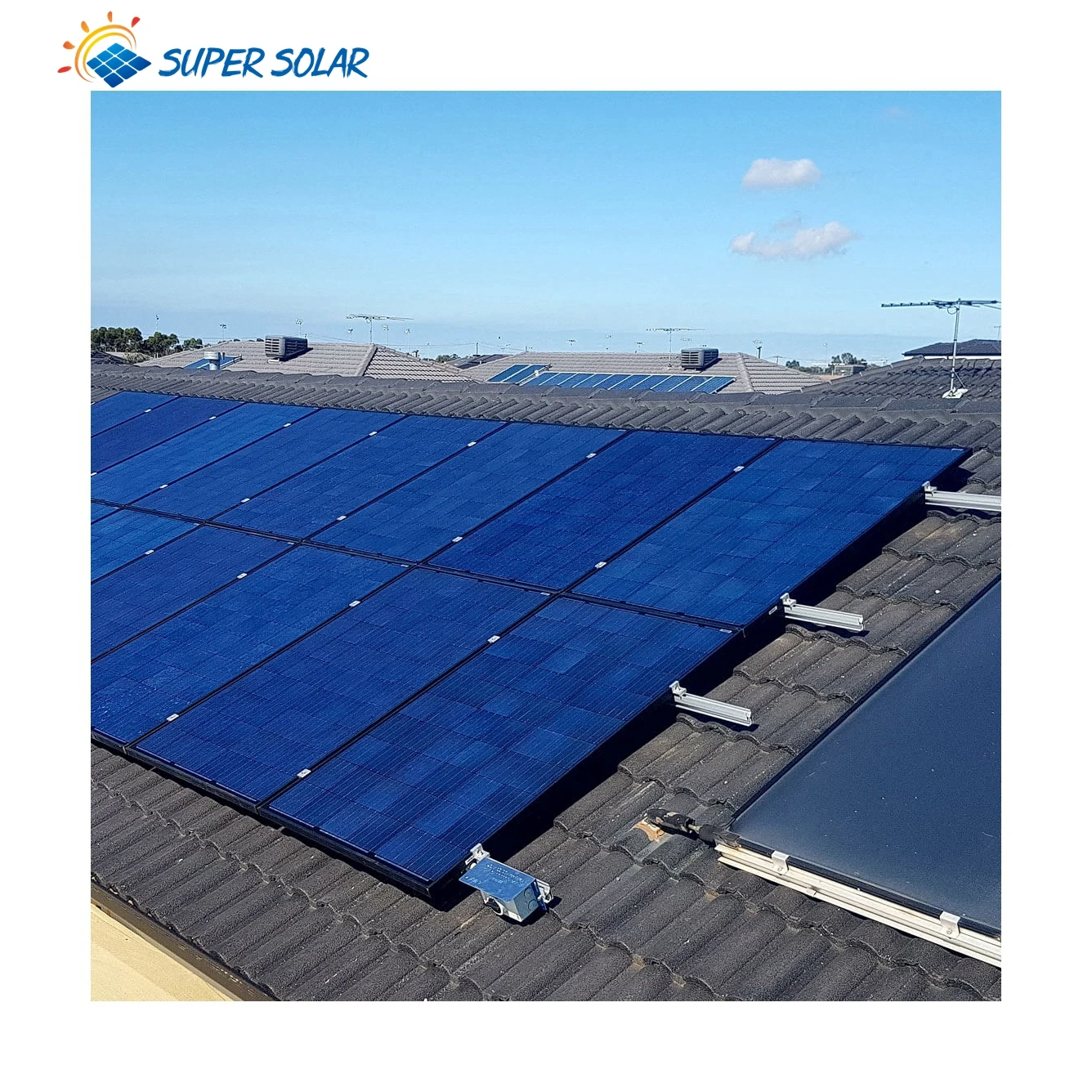 Supersolar residence use 30000 watt complete system solar panel kit off grid solar power 30kw complete system