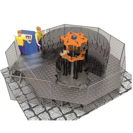 Шиномонтажный станок 31-115 для разборки и сборки колес автомобилей BelAZ с грузоподъемностью 45. .. 240 тонн.