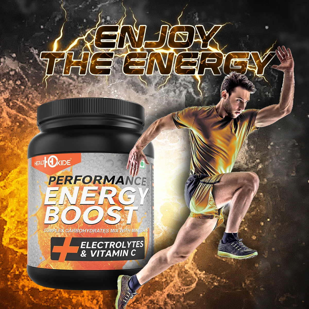 High Performance Orange Flavor 1kg Energy Drink Powder