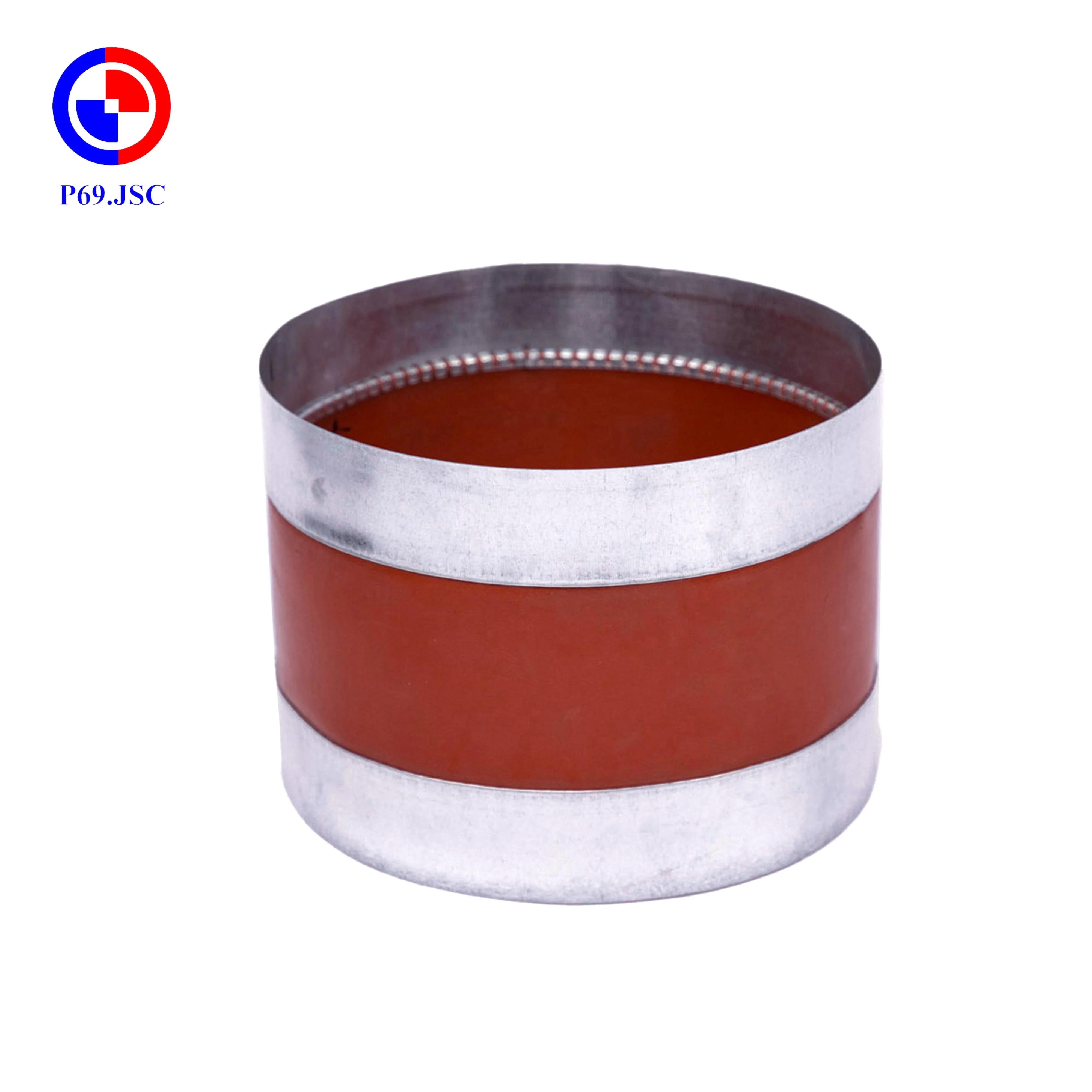 Fire-Resistant Increase Stability Flexible High Quality OEM Canvas Polyester Glass Fiber Duct Coupling PVC Round Duct Tape P69