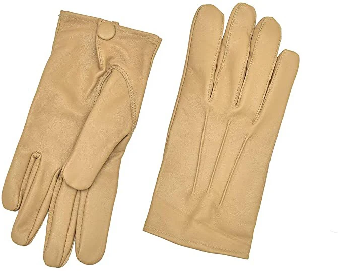 Leather Ladies Dressing Winter Gloves Top Selling Brown Premium Goat Skin Leather Classic Fashion Gloves Spring Autumn Winter PK