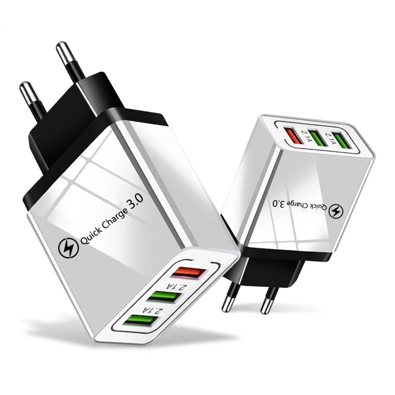 Горячая Распродажа 2019 зарядное устройство USB быстрая зарядка 3 0 быстрое QC3.0 настенный USB-адаптер для внешнего аккумулятора портативный мобильный