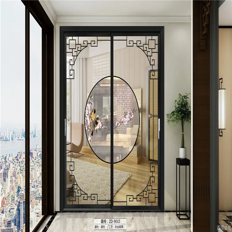 Modern Simple  flight case sliding doors Frame Casement Concealed Cavity sliding shoji doors  aluminum interior sliding barn doo