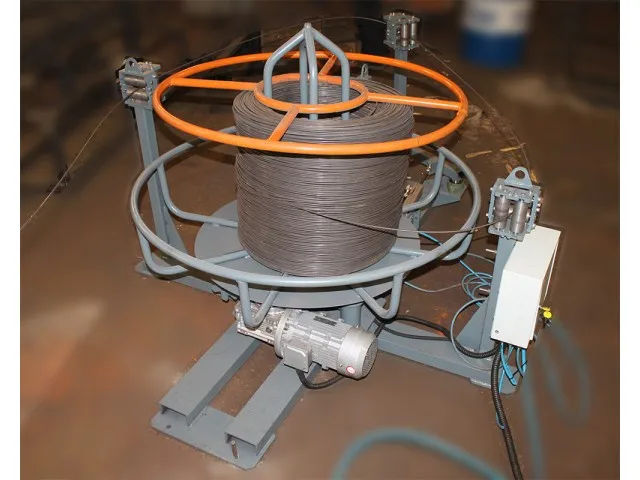 Automatic Uncoiler AU-1000 Wire Processing MACHINES FOR PROCESSING OF WIRE AND REBAR Wire Payoff Machine