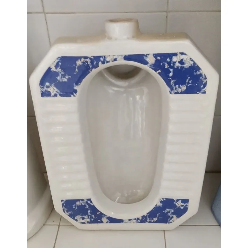 Designer Color Printed Bathroom sanitary ware product manufacturer cheap price medium Deep Squatting Orisa pan Toilet Commode