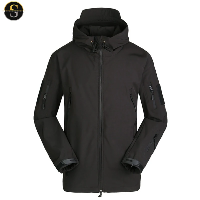 Уличная водонепроницаемая куртка 3 в 1 оптовая продажа низкая цена черные тактические мужские куртки Softshell
