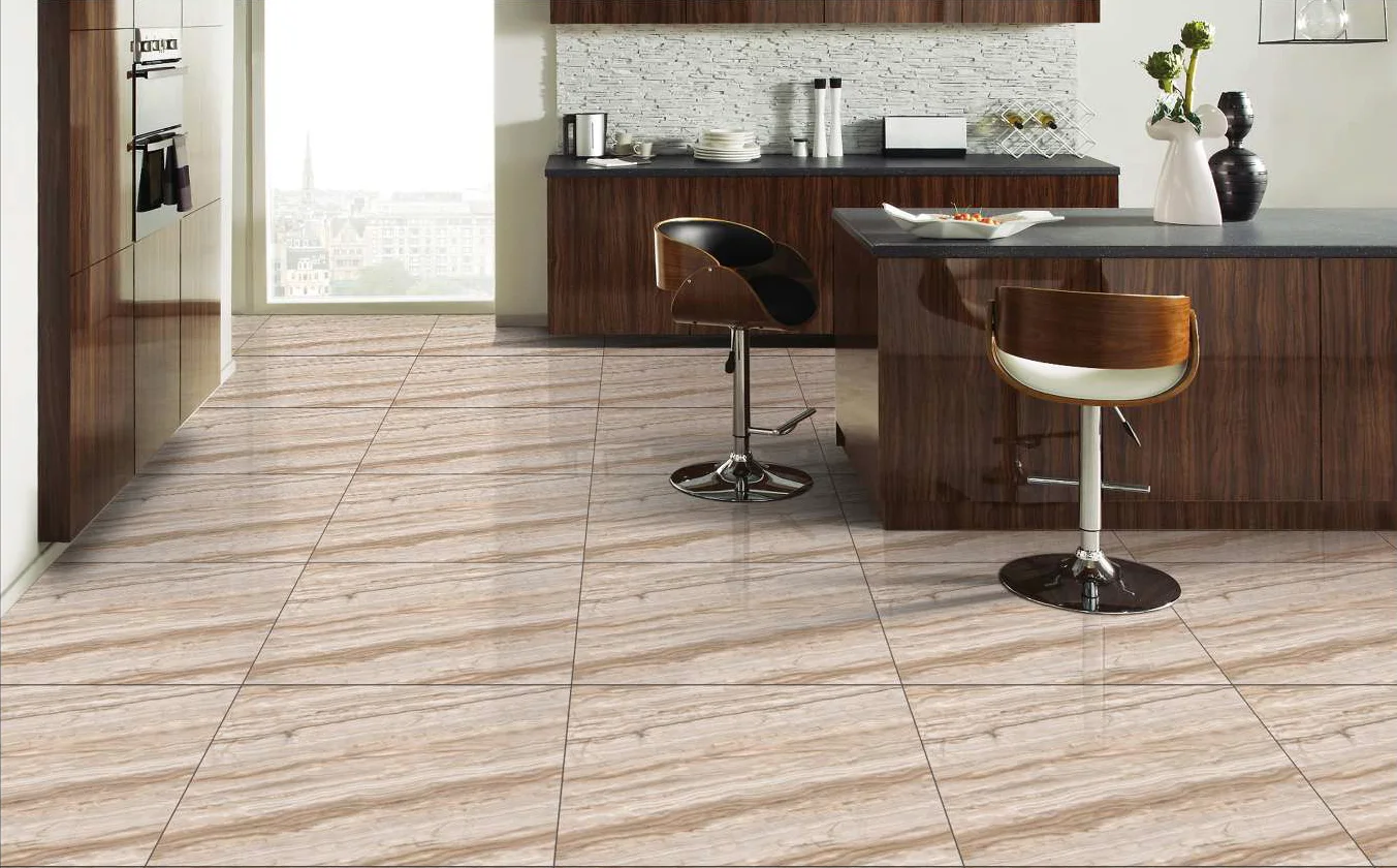  Цифровая Глянцевая керамическая напольная плитка 500x500 мм толщина 8 коричневого цвета Сделано в Индии