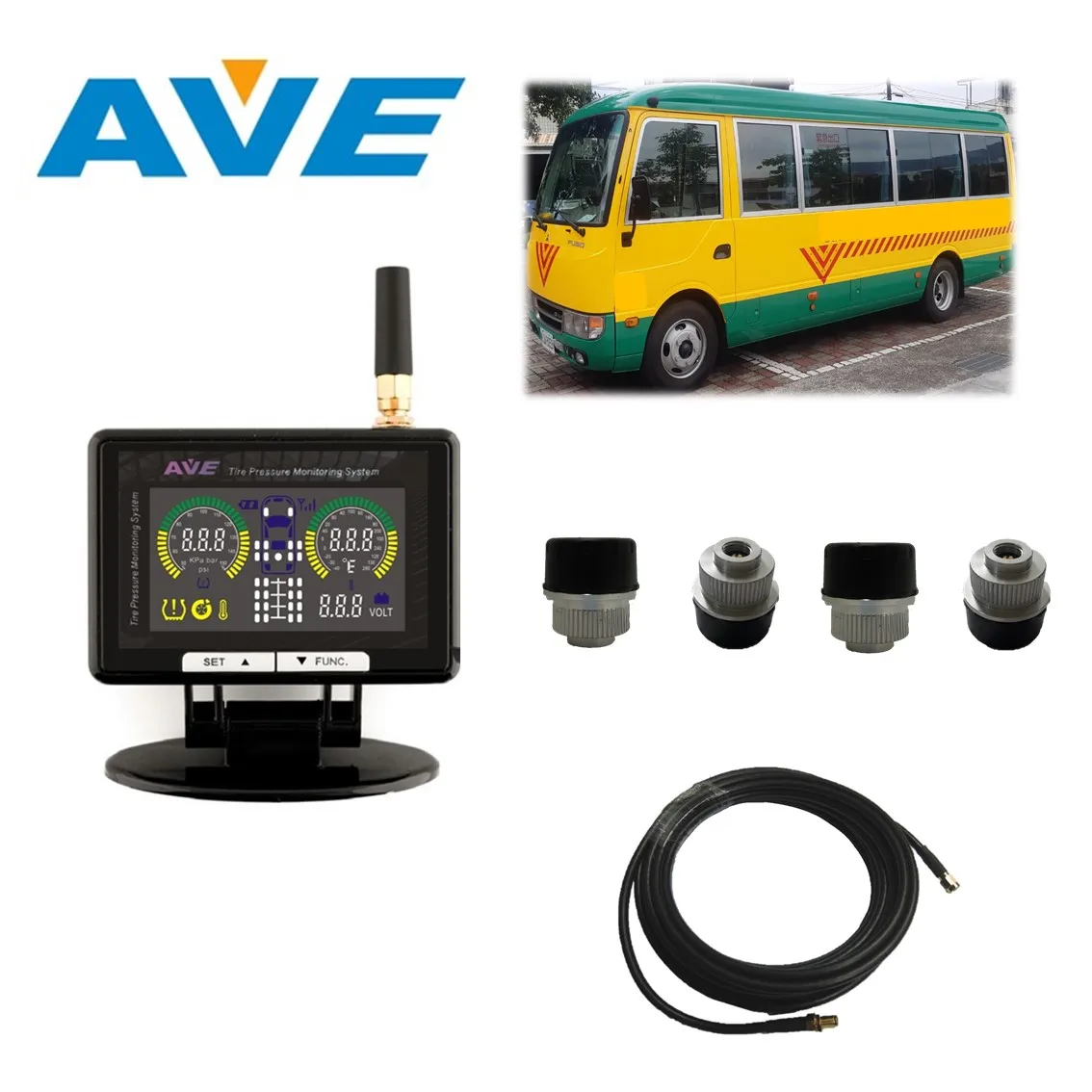 Real time TPMS External/ Internal Sensor for Fuso Trucks and School Bus