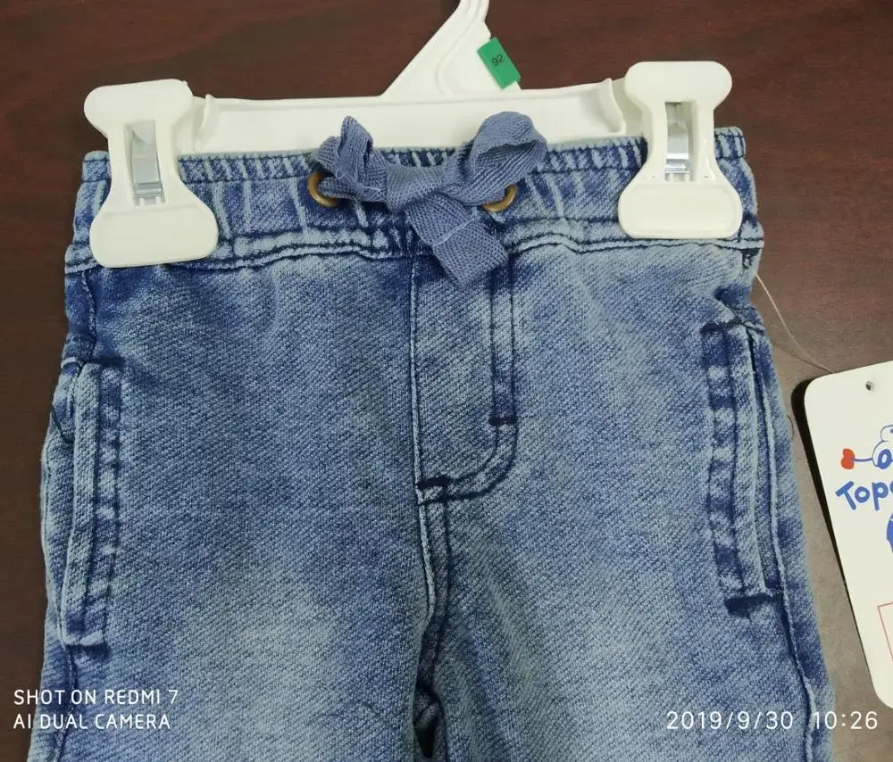 Boys Kids Drawstring Stretch Slim Fit Denim Elasticated Waist Joggers Jeans Pants Original Branded Labels Bangladesh Stock Lot