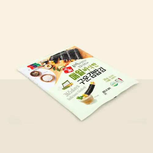 Everyday Crispy Roasted Seaweed - Full Sheet Made in Korea Roasted Seaweed for Kimbab Famous Korean Food