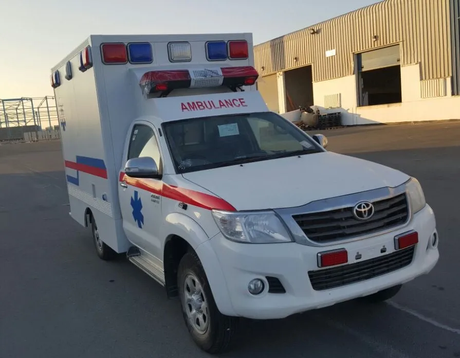 Ambulance for Factory Price Sale Hilux Box Type Ambulance White Color Ambulance Car