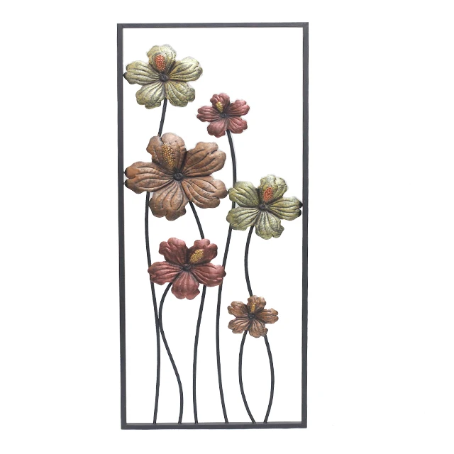 Crafts Living Room Accessories Metal Flower Wall Decor