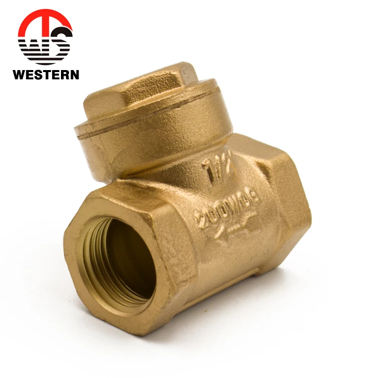 Custom any sizes sanitary fittings plumbing forging brass sandwich Horizontal Swing check valve for home price