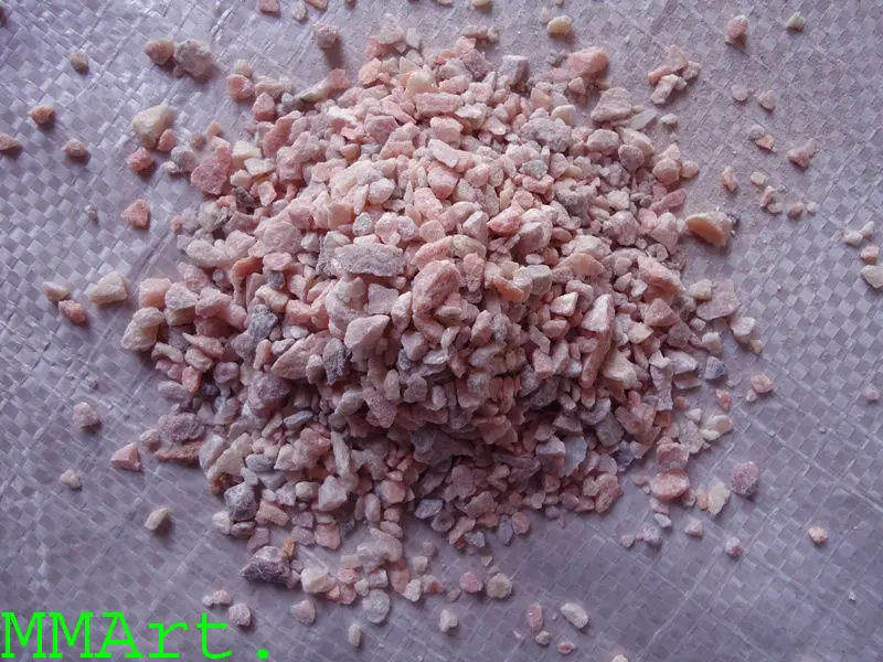 arbian choice rosa pink marble chipa waterwash dust free similer partical stone gravels natural colour wall and terrazzo floor