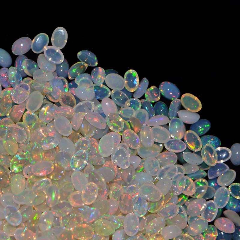 
Wholesale Natural Ethiopian Opal Oval Cabochons Opal Cabs Loose opal Gemstone AAA Quality 