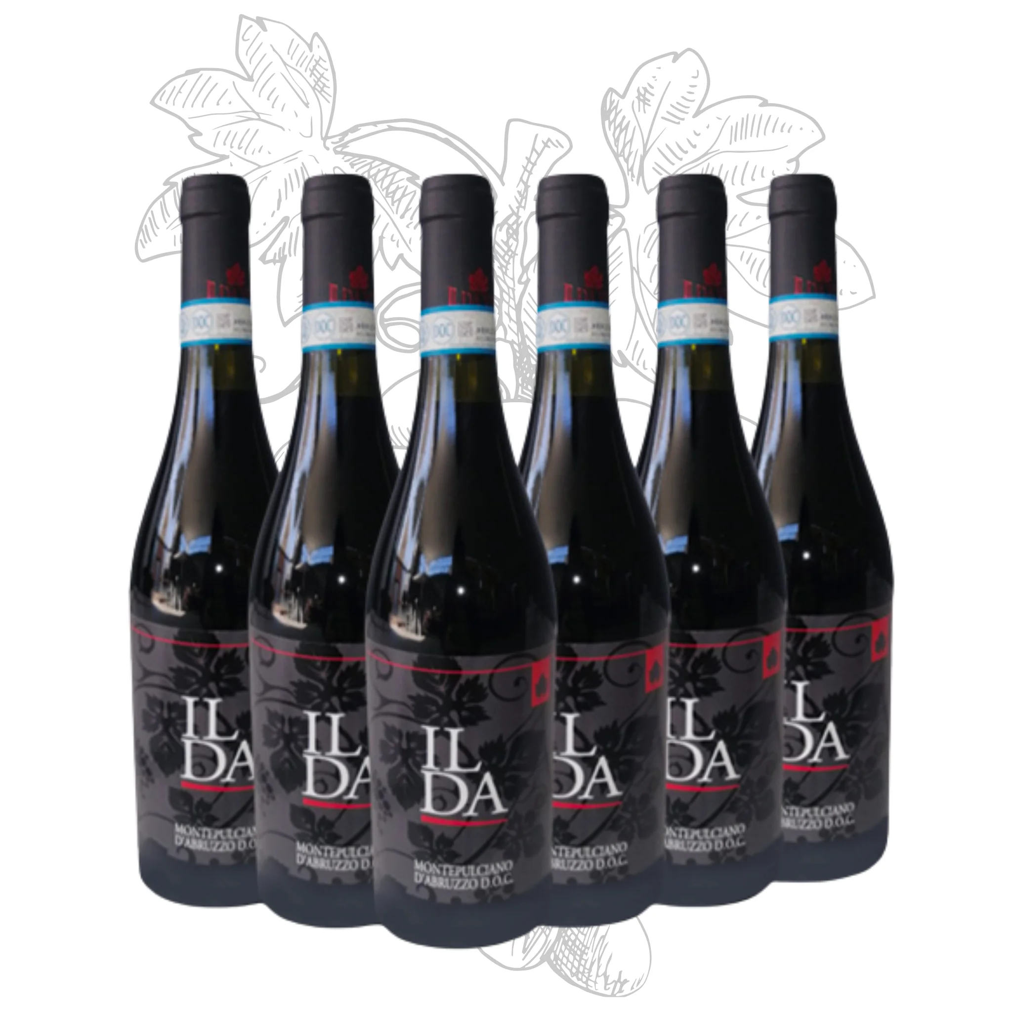 Высококачественное итальянское красное вино-Montepulciano D 2019 Ilda-красные итальянские винные бутылки 750 мл спирт 13.% для экспорта